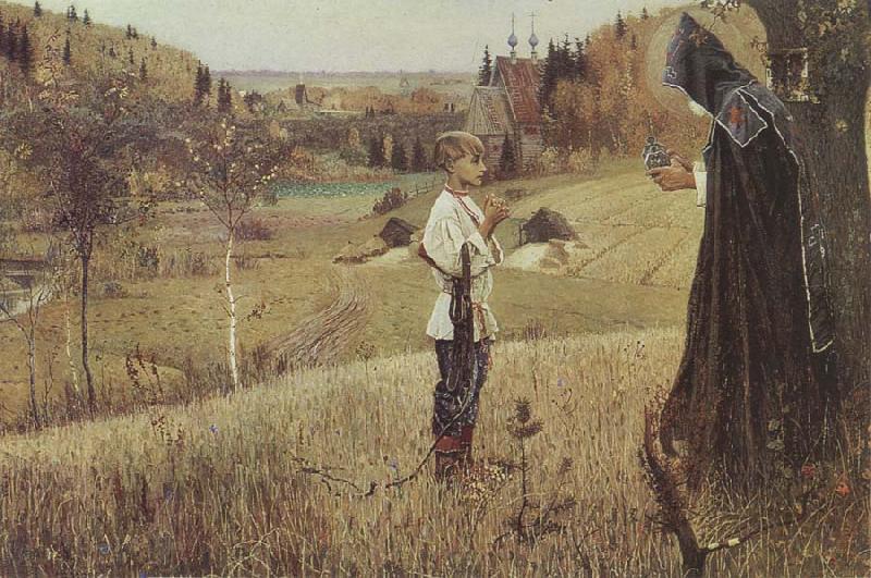 Mikhail Nesterov The Vision of the Boy Bartholomew China oil painting art